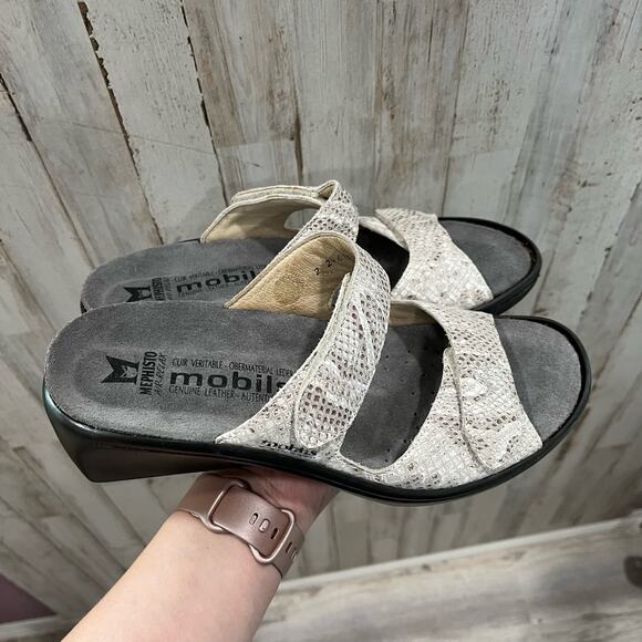 Mephisto Ulda Light Sand Boa Comfort Sandal Women's Size 40 - Picture 1 of 8